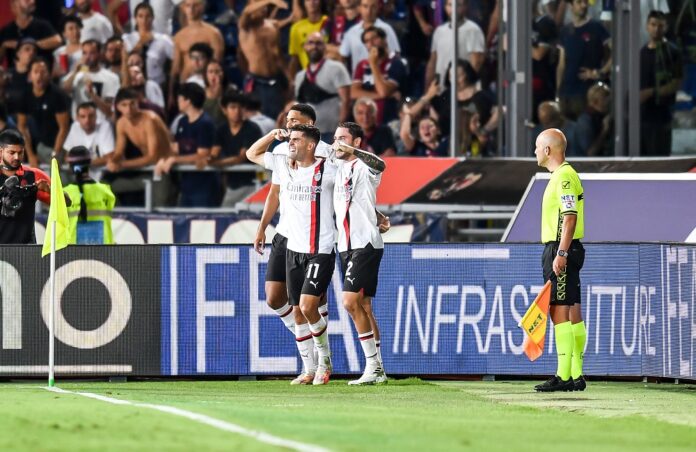 Milan: Christian Pulisic e Davide Calabria (Photo Credit: Agenzia Fotogramma)