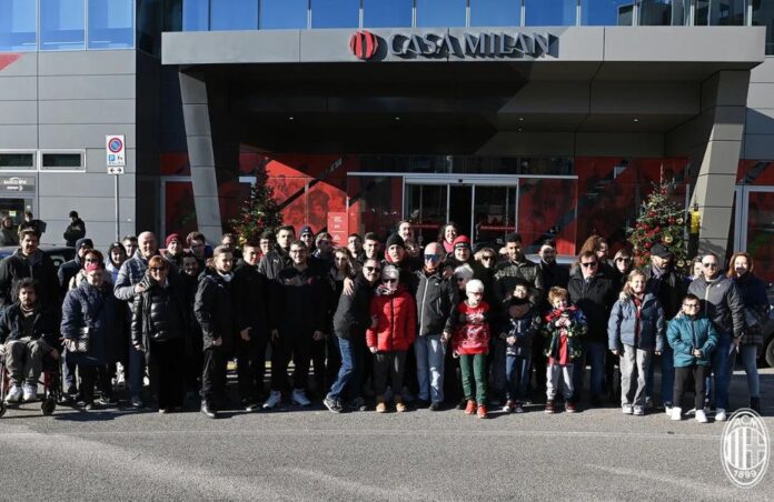 Giornata Internazionale della Disabilità a Casa Milan con Luka Romero (Photo via AC Milan)