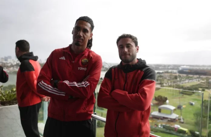 Milan-Roma, amichevole Australia: Chris Smalling, Davide Calabria (Photo via AC Milan)