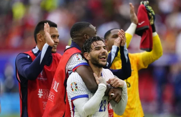 Francia: Theo Hernandez, Marcus Thuram, Alphonse Areola, Mike Maignan (Photo Credit: Agenzia Fotogramma)