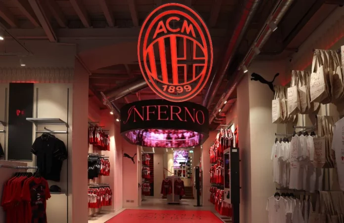 Il nuovo Milan Store in via Dante (Photo via AC Milan)