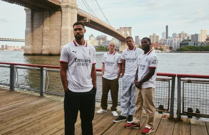 Milan: Ruben Loftus-Cheek, Alex Jimenez, Malick Thiaw e Yunus Musah con la seconda maglia per la stagione 2024/25 (Photo via AC Milan)