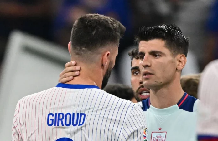 Olivier Giroud, Alvaro Morata (Photo Credit: Agenzia Fotogramma)