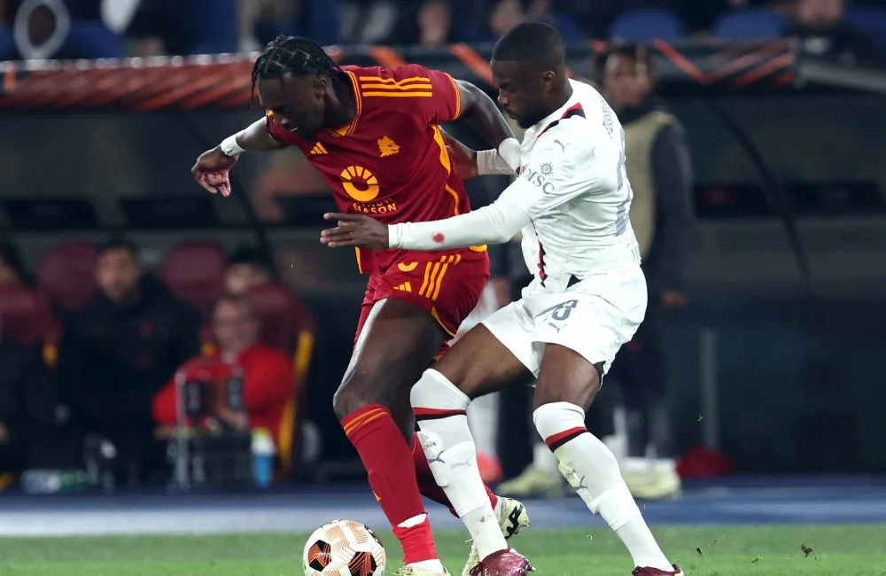 Roma-Milan: Tammy Abraham, Fikayo Tomori (Photo Credit: Agenzia Fotogramma)