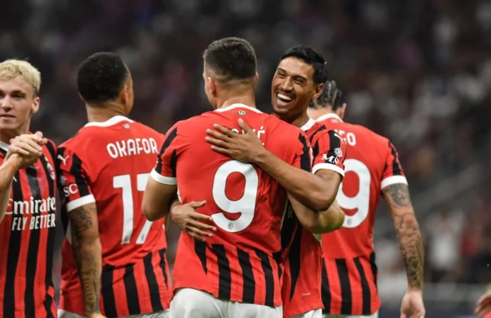 Milan: Alex Jimenez, Noah Okafor, Luka Jovic, Tijjani Reijnders (Photo Credit: Agenzia Fotogramma)