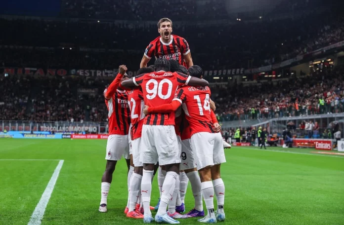 Milan: l'esultanza dopo un gol (Photo Credit: Agenzia Fotogramma)