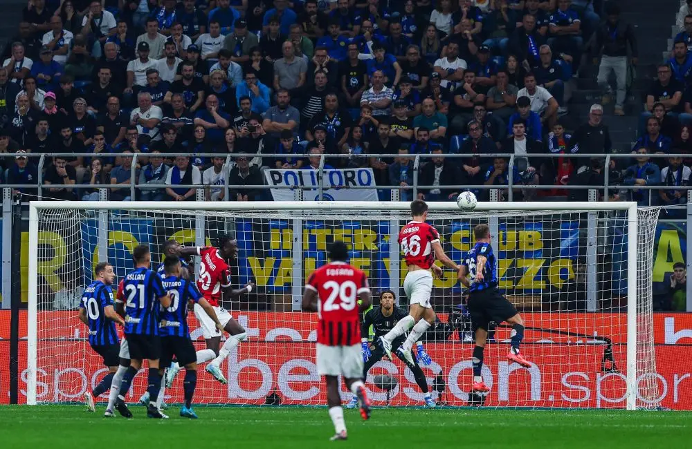 Inter-Milan: il gol di Matteo Gabbia (Photo Credit Agenzia Fotogramma)