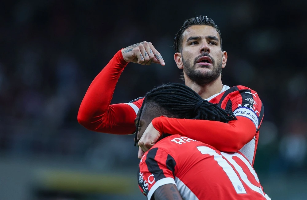 Milan: Theo Hernandez e Rafael Leao (Photo Credit: Agenzia Fotogramma)