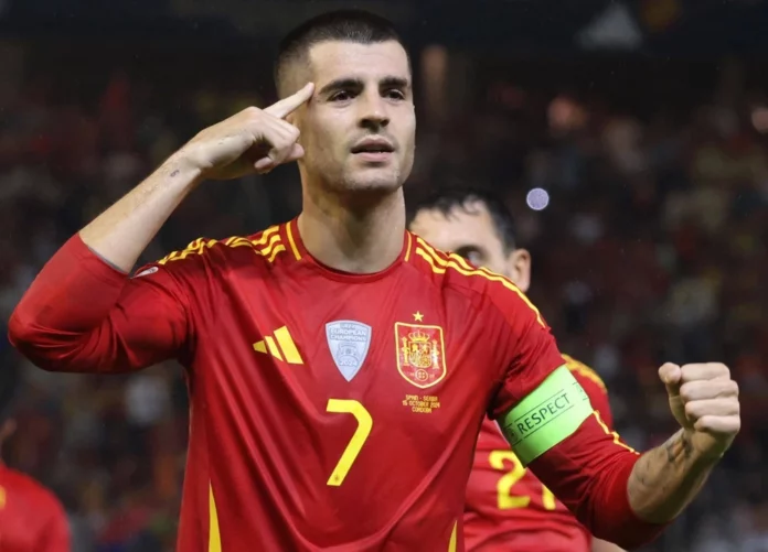 Spagna: Alvaro Morata (Photo Credit: Agenzia Fotogramma)