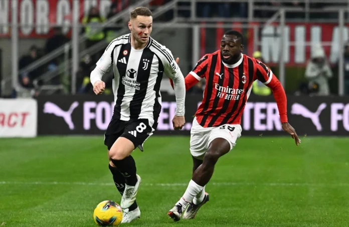 Milan-Juventus: Youssouf Fofana e Teun Koopmeiners (Photo Credit: Agenzia Fotogramma)