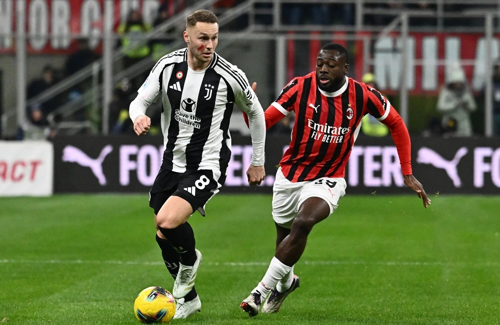 Milan-Juventus: Youssouf Fofana e Teun Koopmeiners (Photo Credit: Agenzia Fotogramma)