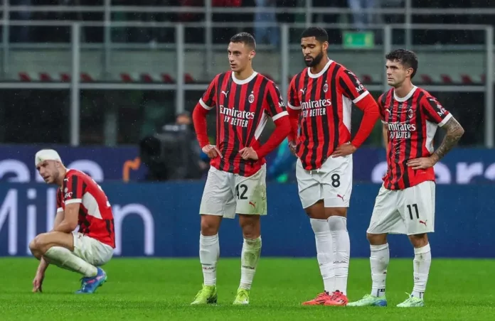 Milan-Udinese: Filippo Terracciano, Ruben Loftus-Cheek, Christian Pulisic, Strahinja Pavlovic (Photo Credit: Agenzia Fotogramma)