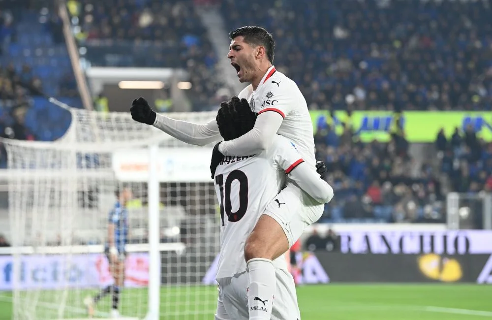 Milan: Alvaro Morata e Rafael Leao (Photo Credit: Agenzia Fotogramma)