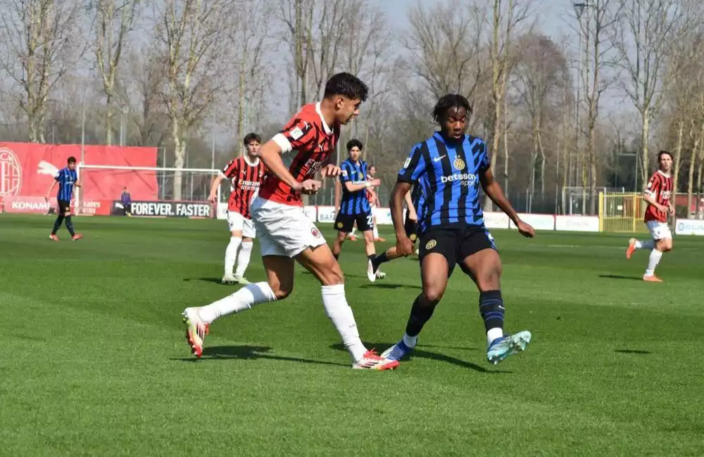 Milan-Inter Primavera: Adam Bakoune, Mattia Liberali, Christian Comotto (Photo Credit: Onorio Ferraro per MilanPress.it)